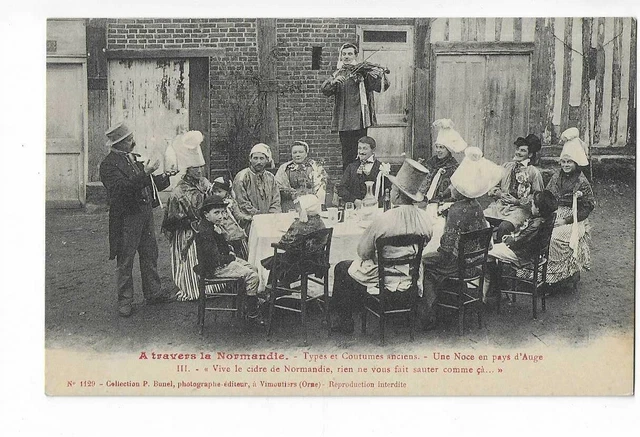 61  A Travers La Normandie Types Et Costumes Anciens  Une Noce