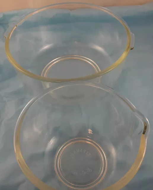 Lot de 2 bols à mixer en verre pour verre transparent cristal rayon de soleil 6 3/4" & 9 3/4" 2