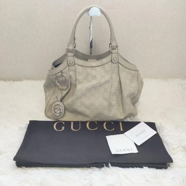 Gucci GG Sookie ssima tote bag hand bag cream No.1051