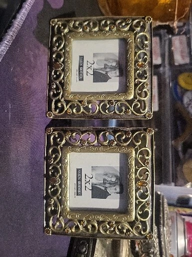 Aaron Brothers Pair Of Miniature 2x2 Small Picture Frames