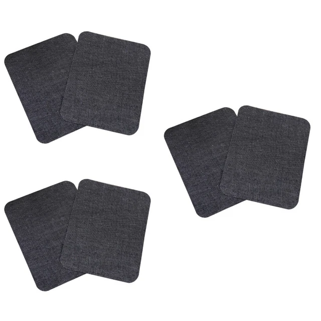 3 pantalones vaqueros parche parche de mezclilla vaqueros rodillas agujeros parches hágalo usted mismo aplique jeans