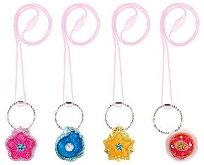 HUGtto! PreCure Mirai Crystal Charm Necklace2 All 4 types New Unopened Gashapon