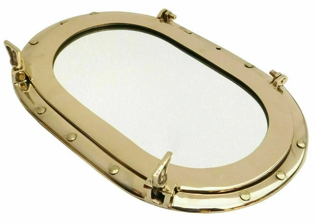 Groß Messing Bullauge Nautisch Maritim Boot Schiff Bullauge Fenster Wand Mirror