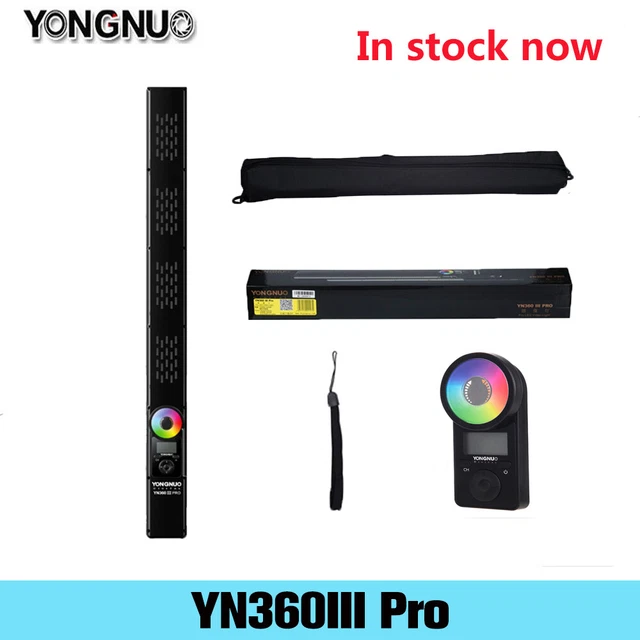 New YONGNUO YN360III Pro LED Video RGB Light Handheld Stick Tube 3200K-5600K