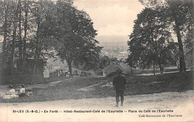 Cpa-Saint-Leu Hotel Restaurant Coffee Of L' '' Eaurlette (126527)