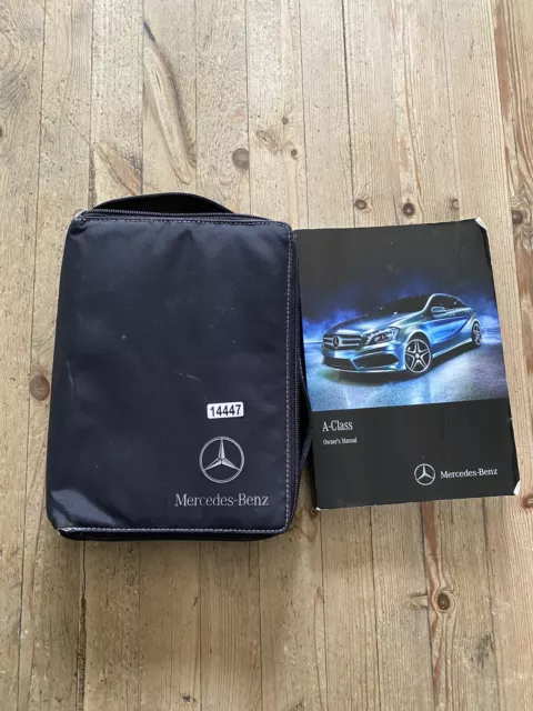 12-17 Mercedes A Class Owners Manual Handbook And Wallet Print 14 Ref14447
