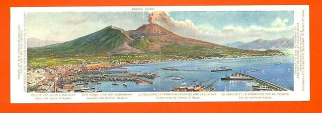 Naples Napoli (76) Cpa " La Ville & Le Chemin De Fer Du Vesuve "  Eremo Hotel