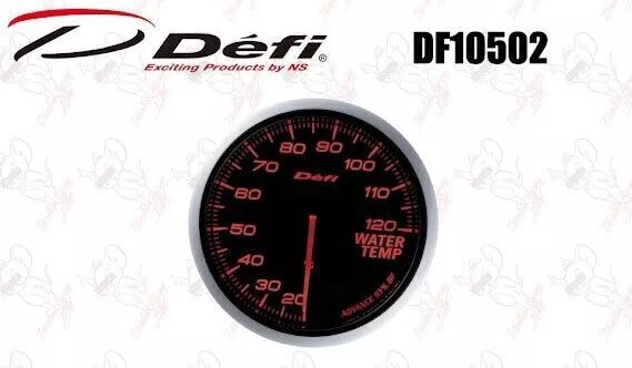 Compteur de température d'eau Defi Linkmeter Advance BF, rouge ambre Φ60 20...