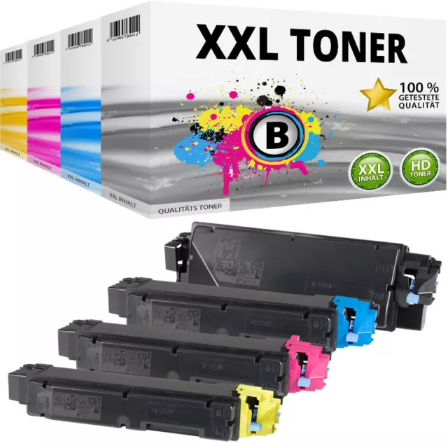 XXL Toner per Kyocera ECOSYS M6035 cidn M6535 Cidn P6035 Cdn TK-5150 Set