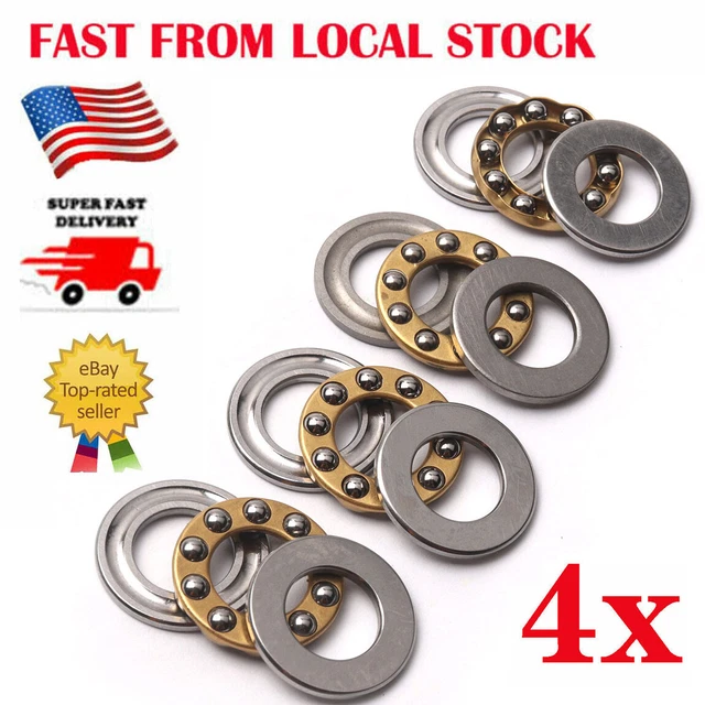 Thrust Ball Bearing Miniature High Precision Flat Steel Bearings 3 Part 8x16x5mm