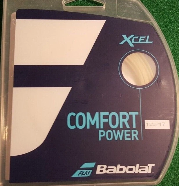 New Babolat Xcel Comfort Power 125/17 Tennis String!!! White Pack!!!