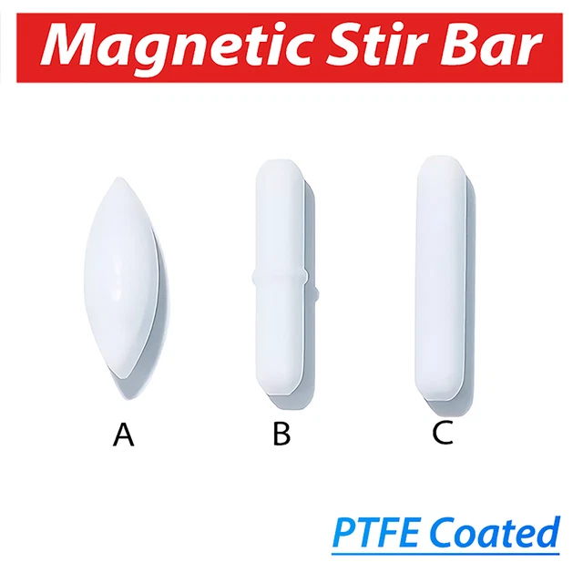 4 PCS Stir Bars PTFE Stirrer Mixer Stir Bar 10 Mm
