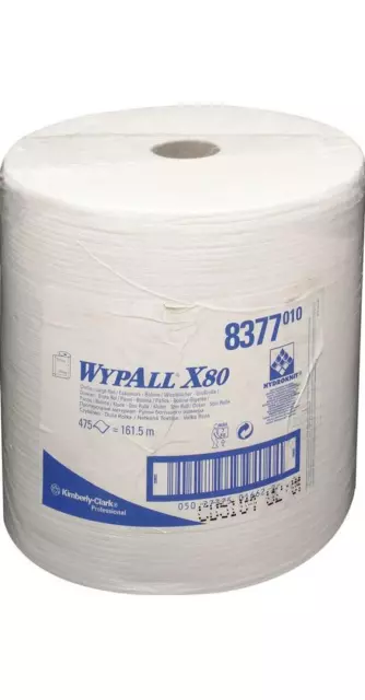 KIMBERLY-CLARK Wischtuch WYPALL X80 8377 L315xB310ca. mm weiß 1-lagig