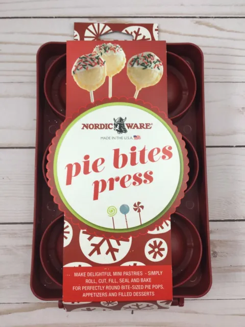 Nordic Ware Pie Bites pastelería pops prensa mini pops postre 6 celdas