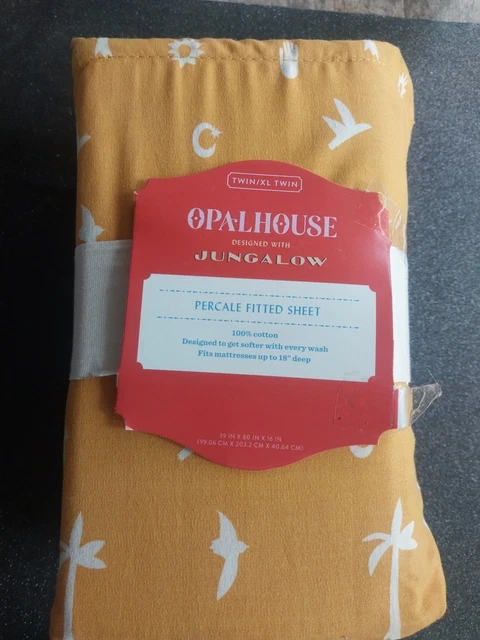 thumbnail interactive-video image 1 of Opalhouse X Jungalow Printed Cotton Percale Sheet Set – 100% Cotton, 220 Thread Count 1 of 6