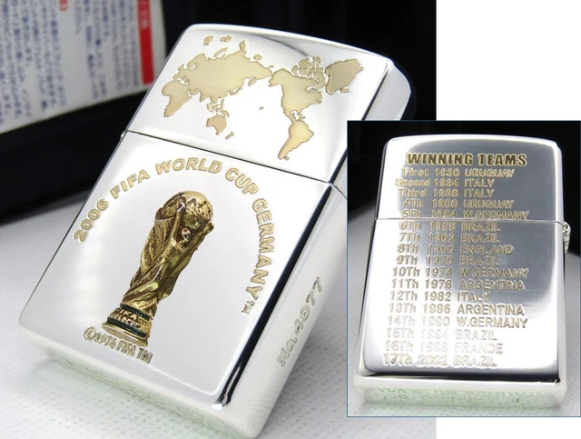 ZIPPO 2006 FIFA World Cup Germany Lighter World Map Trophy