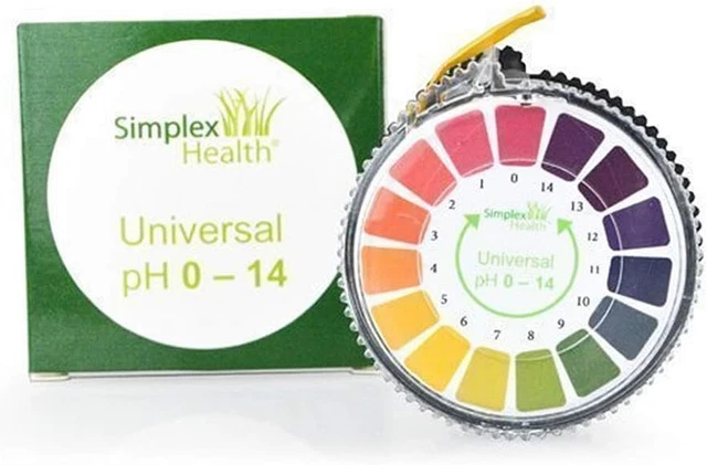 Simplex Health SIMPLEX HEALTH PH Indicator SUNFLOWER TEST Paper Roll, 0-14 for WATER ...