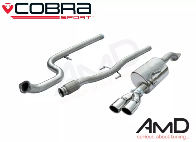 Cobra Sport Citroen DS3 1.6 THP 155 Racing Non Resonated Cat Back Exhaust CT15