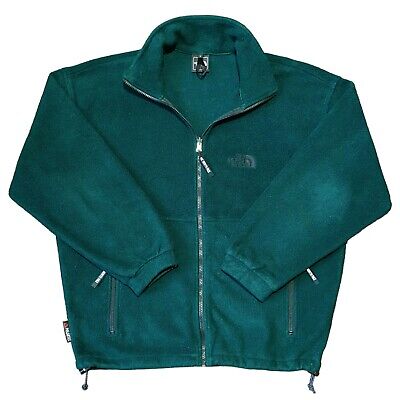 Vintage The North Face GENESIS JKT fleece POLARTEC zip jacket Dark Green Large