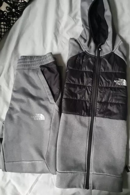 boys north face tracksuit size LG  12-13 years Colour Grey Used Just Once