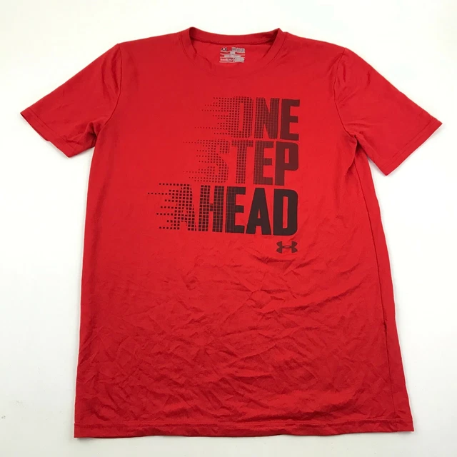 Under armour Camicia Ragazzi Taglia XL Larga Rosso Asciutto Per Bambini One Step