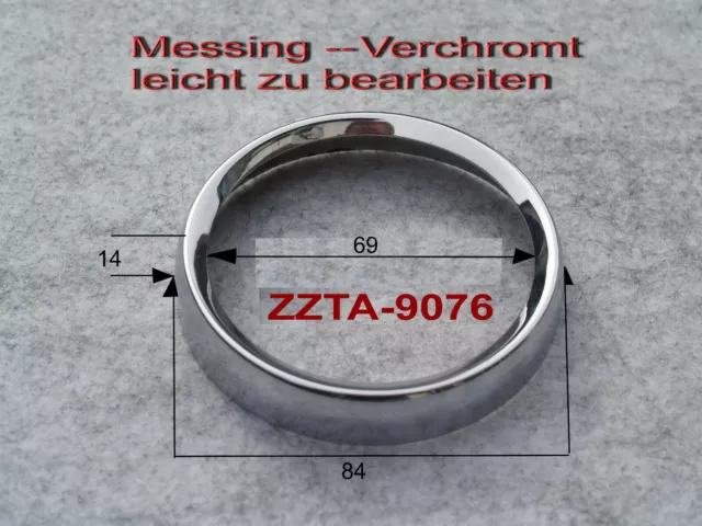 Chromring,  Messing,  Tacho VDO, "Wasseruhr" Hercules, Kreidler, Zündapp u.a