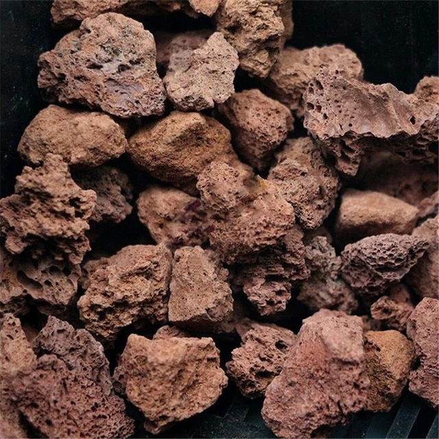 Aquarium Fish Tank Filter Media Volcano Rock Lava Stone Set With Net Bag