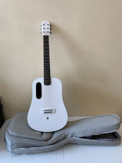 Lava Blue Lava touch Sail White electric acoustic guitar