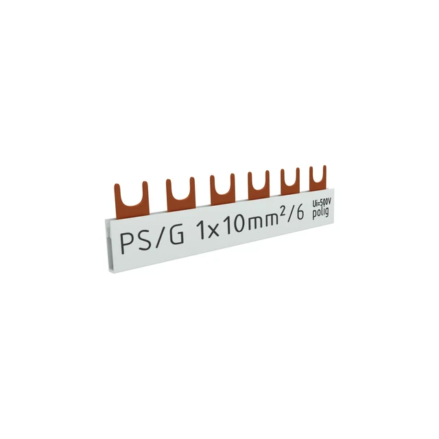 1P Piste de Phase Fourche 6-polig 10mm2 Ps / Gramme Rail Peigne Barre 63A Dv