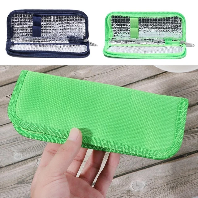 Thermal Insulated Medical Cooler Insulin Cooling Bag Pill Protector Travel Case