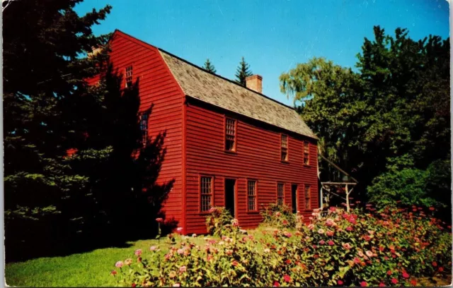 Historic Gilbert Stuart Birthplace Sainderstown Rhode Island Chrome Postcard