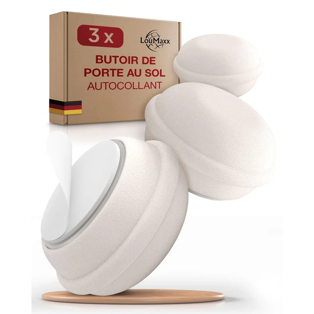 Lot de 4 butées de porte magnétiques en acier inoxydable pour montage