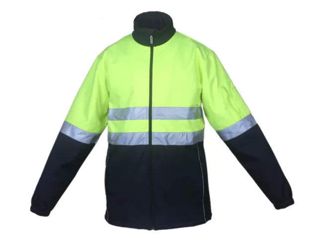 Hi-Vis High-Vis  Soft Shell Safety Jacket with 3M Reflective Tape Day Night Use