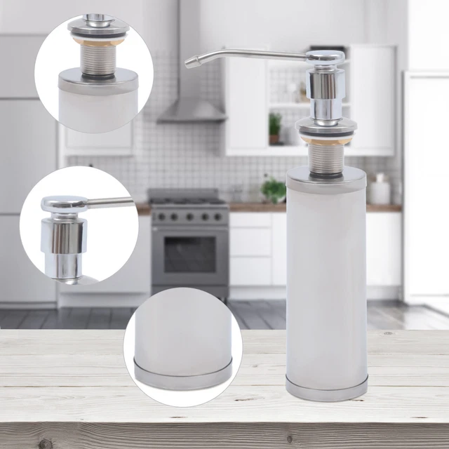 270 ml dispensador de jabón fregadero de cocina baño lavabo dispensador de jabón líquido acero inoxidable