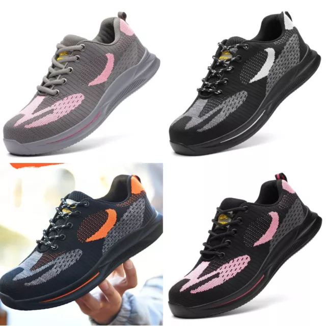 MENS SAFETY SHOES Work Trainers Steel Toe Cap Ultra Lightweight Shoes ...