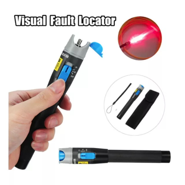 30mW Visual Fault Locator Fiber Optic Cable Test Red Laser Light 5-30KM Pen Type