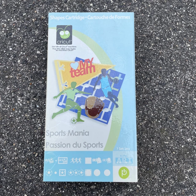 CRICUT SHAPES CARTRIDGE Sports Mania Passion du Sports Complete 290980