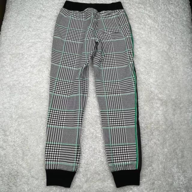 Champion Jogger Pants Womens Small Green Lounge Sweats Reverse Weave Houndstooth
