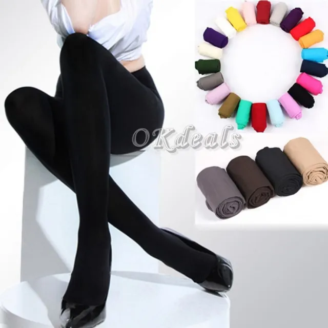 8 Colors Women Sexy 120D Opaque Tights Stockings Pantyhose Footed Socks