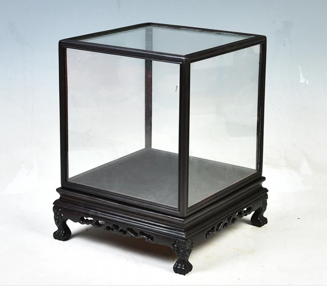 23 ⚜️ Ancienne Petite Vitrine en Verre et Laiton Miniature Petite Mémé Vintage