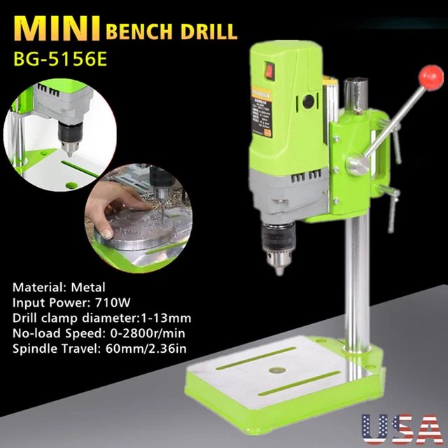 MINI 710W ELECTRIC Bench Drill Press Stand Workbench Metal Wood
