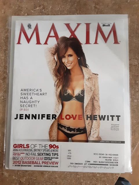 MAXIM MAGAZINE JENNIFER Love Hewitt April 2012 Address Label