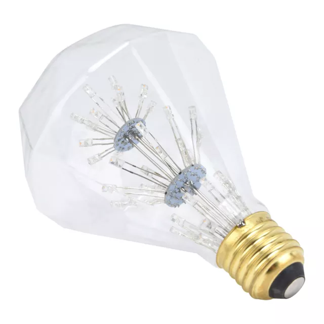 Vintage Glass LED Light Bulb 3W E27 Antique Festive Decorative Round Bulb