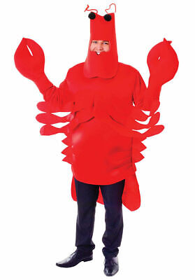 Unisex Rosso Aragosta Vestito Completo Costume Mare Animale Costume Nuovo Adulti