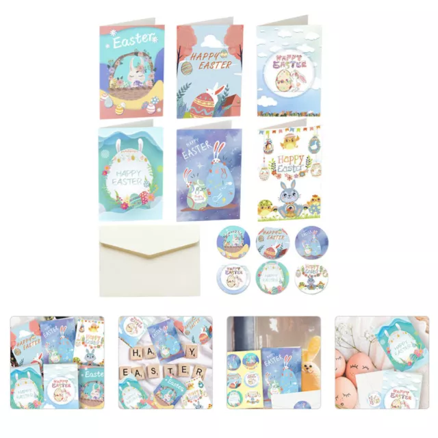 18 Sets Paper Easter Greeting Card Wedding Invitation Cards Spring Party