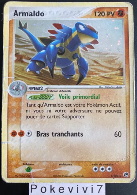 Carte Pokemon ARMALDO 1/100 Holo Bloc EX Tempête de Sable FR