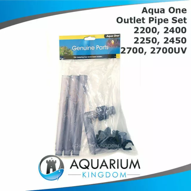 #10673 Aqua One Outlet U Pipe Set Nautilus 2700 2700UV Aquis 2200 2400 2250 2450