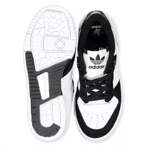 Regno Unito taglia 6,5 - scarpe basse adidas originals rivary bianche nere - rare - fv4949