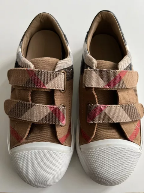 BURBERRY KIDS shoes vintage check Unisex Rubber Toe SIZE 33