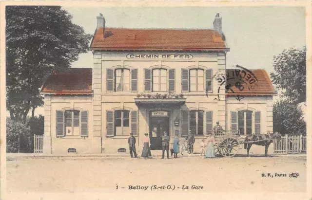 Cpa 95 Belloy La Gare